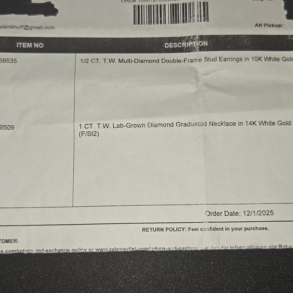 1 CT. T.W. Lab-Grown Diamond Graduated Necklace in 14K White Gold - Picture 9 of 9